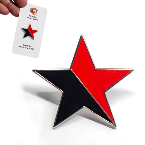 Anarchy star pin - star, enamel