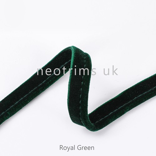 Velvet piping cord - piping, flanged