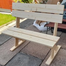 Rustic Wooden Garden Bench