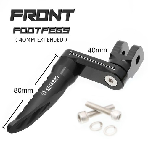 Black ranger front foot - black, pegs