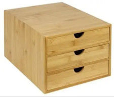 Tier bamboo wood home office - 3,