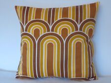GENUINE Vintage Retro 1970s Brown and Orange 16" Cushion Cover