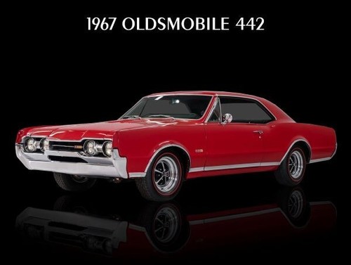 1967 oldsmobile 442 red new - red,