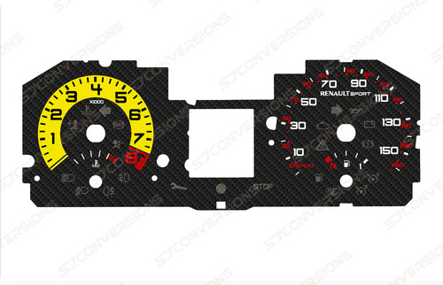 Renault clio rs200 carbon dial - renault,