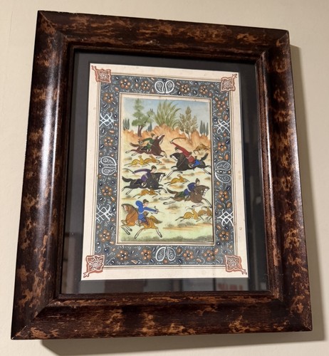 Vintage persian hand - persian, hand-painted
