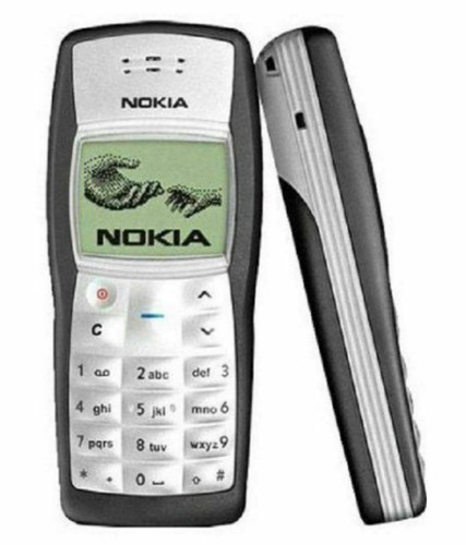 Nokia 1100 black - nokia, blue