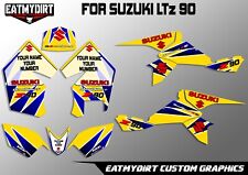 FOR SUZUKI LTZ 90 2007-2023 CUSTOM GRAPHICS ATV QUAD MX STICKERS DECALS LTZ90
