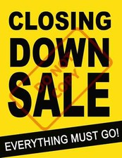 Closing Down Sale Window