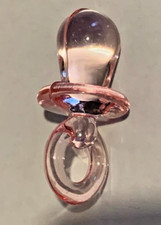 5x  ACRYLIC PINK DUMMY CHARMS  BABY SHOWER (BoxL3)*