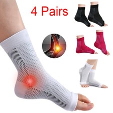 Compression Ankle Support Brace Sleeve Foot Tendon Plantar Fasciitis Pain Relief