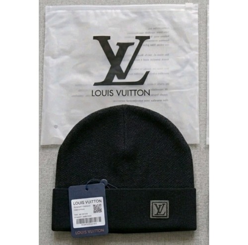 Men black knit beanie hat - men’s,