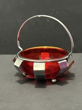Retro 1960s Ruby Red Glass Jam