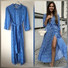 Zara Blue Spot Summer Dress