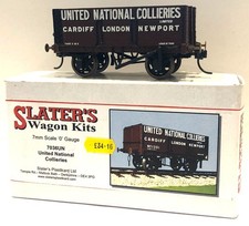 7mm/O SLATER'S UNITED COLLIERIES 10 TON OPEN WAGON WITH BUCK EYE COUPLINGS
