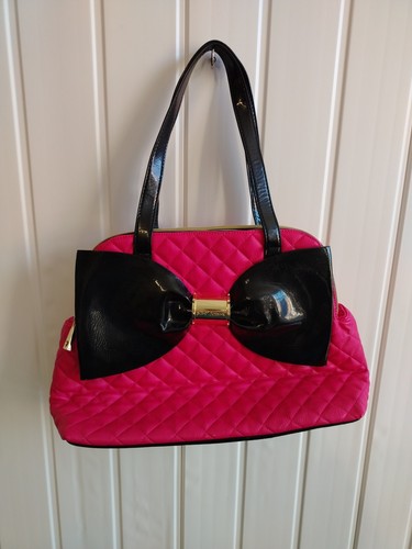 Betsey johnson faux leather - faux,