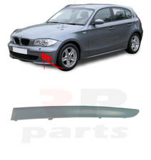 FOR BMW 1 04-07 NEW FRONT BUMPER MOLDING TRIM NO PDC FOR PAINTING LEFT N/S