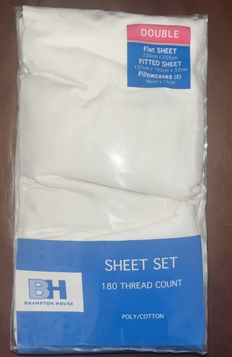 Double bed sheet set - sheet, fitted