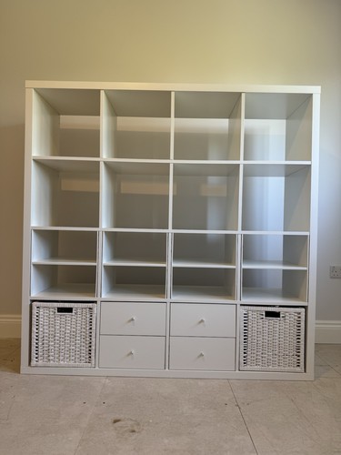 Ikea kallax 4x4 white with - kallax,