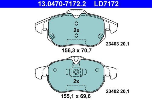 Front brake pad set disc - brake,