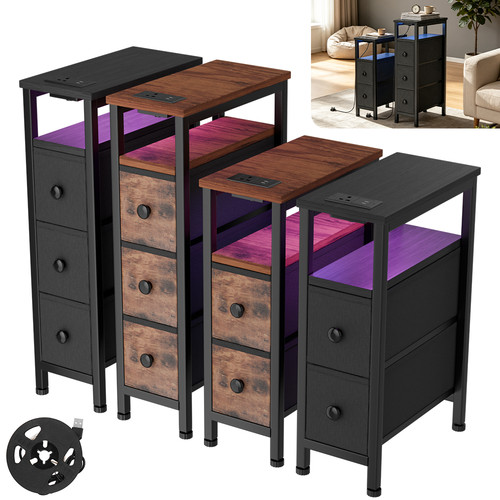 Slim bedside table - slim,