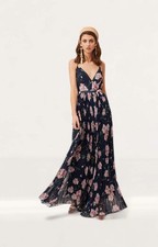 Keepsake The Label Womens Blue Jumpsuit Zip Closure RRP £121