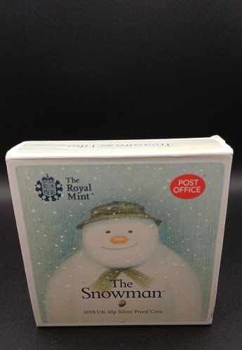 2018 snowman 50p - snowman,