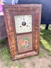 Antique 1880s Twin Weight Ansonia OGEE Wall Clock
