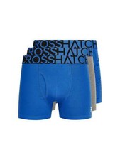 Mens Underwear 'TYPAN' 3 Pack Multipack Boxer Shorts - Blue