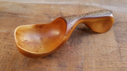 Hand carved wooden spoon art - spoon.,