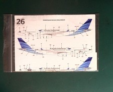 Two Six Airliner Decals 1/144 144-646:  Airbus A330-241 Garuda Indonsesia
