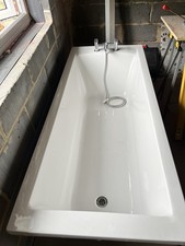Standard Bath Tub Square Single Ended 1700mm x 700mm Bath With Legs