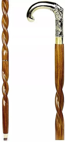 Vintage brass handle walking - brass,