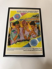 Framed Vintage 1985 Swatch