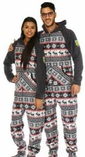 Adult UNISEX 1Onesie One Piece FOOTLESS warm & soft fleece - XS