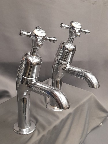Large chrome pillar taps - chrome,
