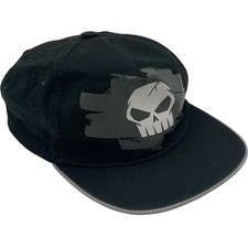NO FEAR Junior Baseball Cap Men's Black Adjustable Snapback Skull Design