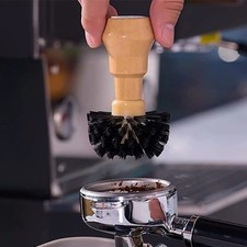 1pc Coffee Tamper Cleaning Brush Portafilter Cleaning Brush Coffee Machine Brush