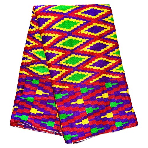African fabric woven kente - fabric/,