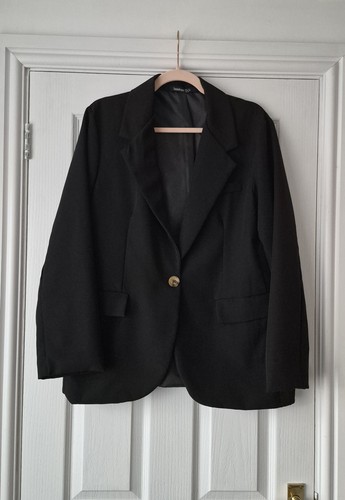Boohoo black blazer jacket - ,