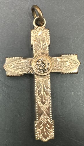 Antique gold filled cross - antique,