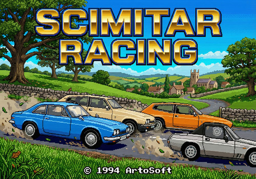 Poster scimitar racing a4 - -,