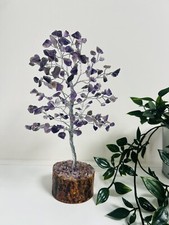 Amethyst Crystal  Tree , 160 Healing Gemstones , Tree Of Life Medication Gift