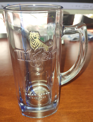 Tiger asian lager art glass - asian,