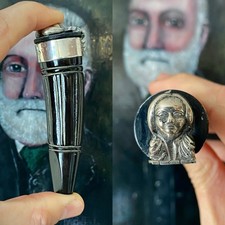 Antique 19th C. Horn & Silver