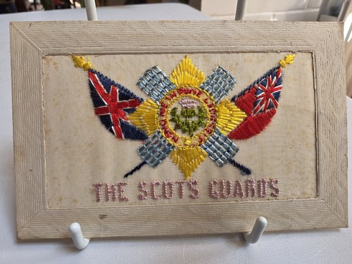 Ww1 regimental silk postcard - ww1,
