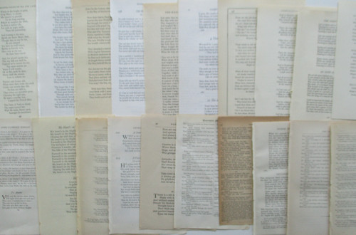Vintage book pages - ephemera,