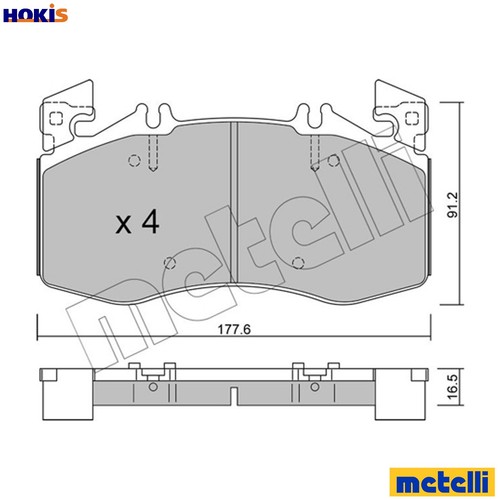 Brake pad set disc - brake,