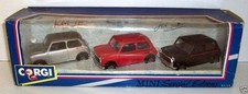 CORGI  - 93715 MINI SET SPECIAL EDITIONS - RED HOT - RITZ - JET BLECK