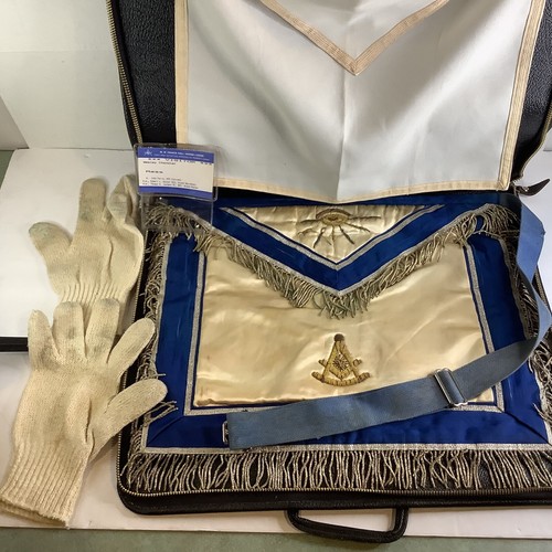Masonic leather case apron - leather,