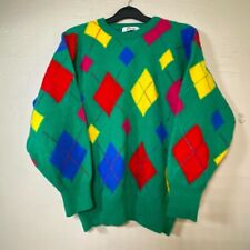 Paco Vintage 90s Multicoloured Lambswool Jumper/Pullover Unisex Size Small